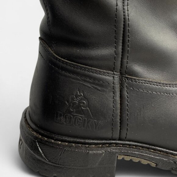 Rocky Men's Leather Western Ride Comfort Boots Cowboy Work Biker Size 10 M - Picture 3 of 15